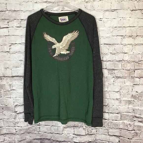 American Eagle Men's Distressed Long Sleeve T-shirt - Picture 3 of 8